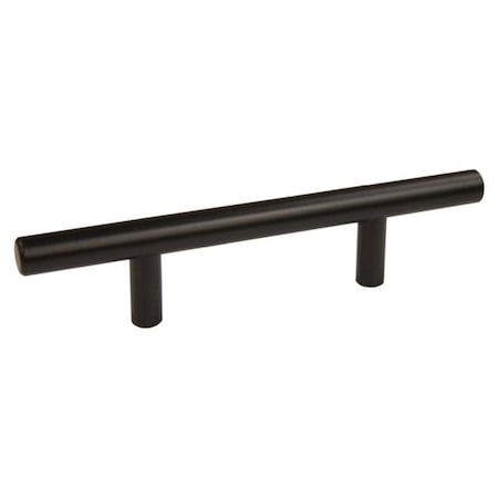 Crown 3" Center to Center Bar Cabinet Pull Matte Black Finish CHP0136BK